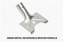 25mm Metal Reversible Broom Ferrule