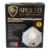 Apollo Mask P2 Carbon Valved Respirator 10PK