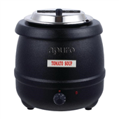 Apuro Soup Kettle Black 10 Litre