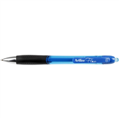 Artline Flow Retractable Pen 10MM Blue 12PK