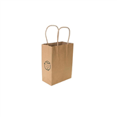 BROWN PAPER BAG BABY SHOP TWIST 145X210X80 250CTN