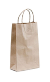 Baby Brown Paper Twisted Handle 265x160mm 10Pack
