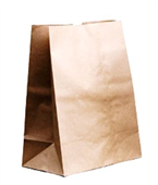 Brown Paper Bag 8 SOS 315x156mm 50Pack