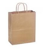 Brown Paper Bag THandle Petite 215X18cm 50Pk
