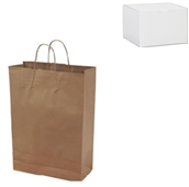 Brown Paper Bag Twist Handle 265x160mm 500Carton