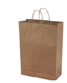 Brown Paper Bag Twist Handle 400x450mm 50Pack
