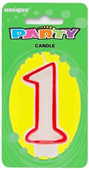 Candle 1 Red Border
