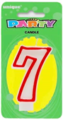 Candle 7 Red Border