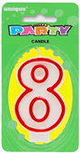 Candle 8 Red Border