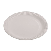 Capri Paper Plate Uncoated 9 230mm 500 Carton