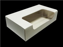 Castaway Box Large Pastry Window White Each