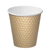 Castaway Cup 8oz Dimple Brown 25Sleeve