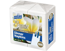 Castaway Napkin Dinner Elegance Pocket Fold 100Pk
