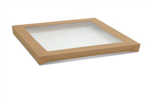 Cater Box Lid Only Square Large Kraft 100CTN 