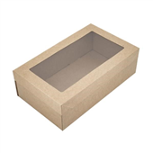 Cater Box Rect Extra Small with Lid Kraft 100CTN