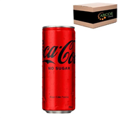 Coke No Sugar Mini Cans 250mls 24 CTN