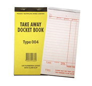 Docket Book 004 Take Away Single Copy Large 100 Sheets