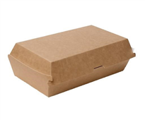 ECO SAVER CARDBOARD KRAFT SNACK BOX LGE 200CTN