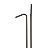 Eco Straws Flexi Paper Black 220PK