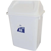 Edco Bin 30L Swing Top White