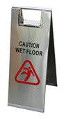 Edco Wet Floor Sign Stainless Steel 