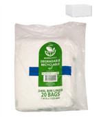 Envirochoice Bin Liner 240L Clear 20 Pack 5 Carton