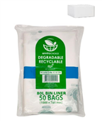 Envirochoice Bin Liner 80L Clear 50 Pack 5 Carton
