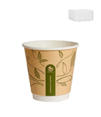 Envirochoice Hot Cup Double Wall 8Oz Kraft 25 Pack 20 Carton
