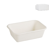 Envirochoice Natural Fibre Rectangle Container 370ml 50 Pack 10 Carton