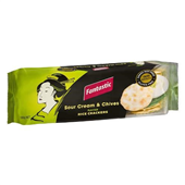 Fantastic Rice Crackers Sour Cream  Chives 100g