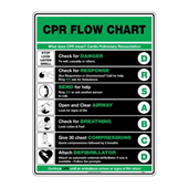 Fastaid Safety Poster Basic Life Support Flowchart