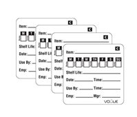 Freezable Day of the Week Labels 500Pack