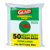 Glad Garbage Bags HD 70L77L 50PK