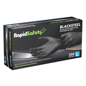 Gloves Nitrile Powder Free Black Large 1000CTN