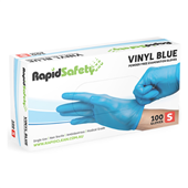 Gloves Vinyl Powder Free Small Blue 100PK