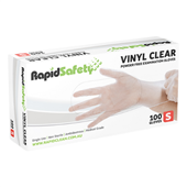 Gloves Vinyl Powder Free Small Clear 100PK