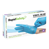 Gloves Vinyl Powder Free XLarge Blue 1000CTN