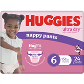 Huggies Nappy Pant Ultra Dry Junior Girl 24PK