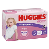 Huggies Nappy Pants Ultra Dry Walker Girl 26PK