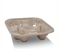 Huhtamaki Moulded Fibre Carry Tray 4 Cup 300CTN