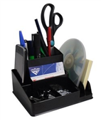 ITALPLAST I 35BLK DESK ORGANISER BLACK