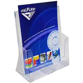Italplast Brouchure Holder WallDesk Mount A5