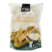 KBs Flathead Fillets Beer Battered 1kg