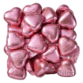 Lolliland Milk Chocolate Hearts Pink 500G