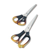 MARBIG OFFICE SCISSORS AMBER HANDLE 210MM