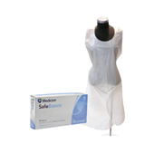 Medicom Apron Disposable Plastic White 1000CTN