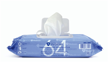 Medicom PreMoistened Washcloths 64PK 8CTN