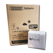 Millys Lunch Napkin 2Ply 14 Fold 2000Ctn
