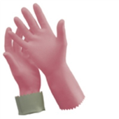 Oates Gloves Rubber Silver Lined Pink 8  8 12 1 Pair