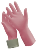 Oates Gloves Rubber Silver Lined Pink 9  9 12 1 Pair